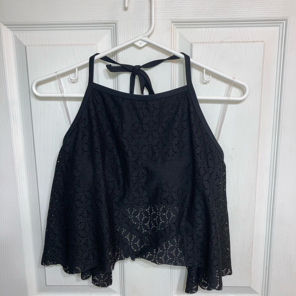 Black Swim Top